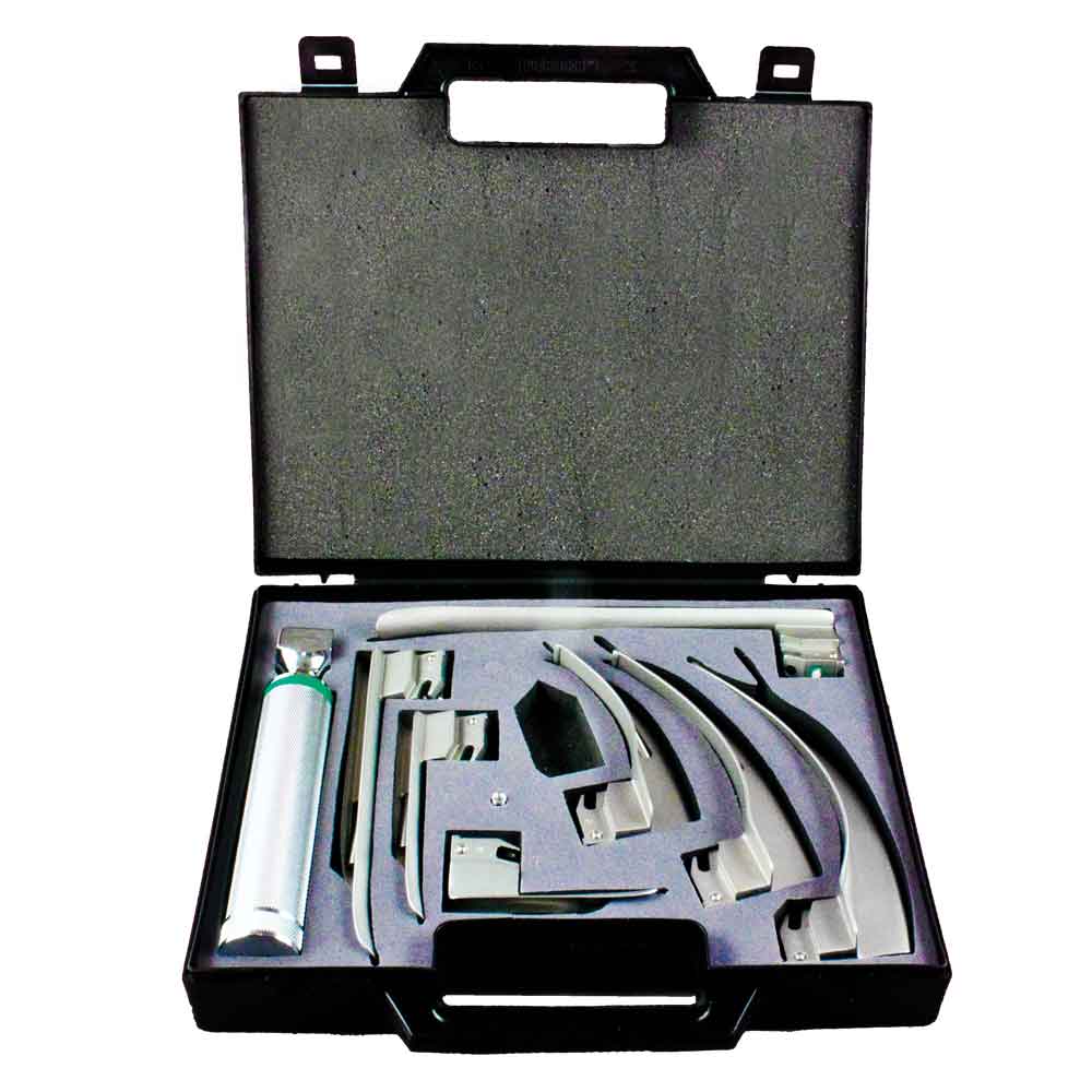 Macintosh /Miller English Profile Fiber Optic Laryngoscope Kit